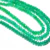 Natural Green Onyx Faceted Israel Beads Strand 14 Inches and Size 3mm to 5mm approx. 